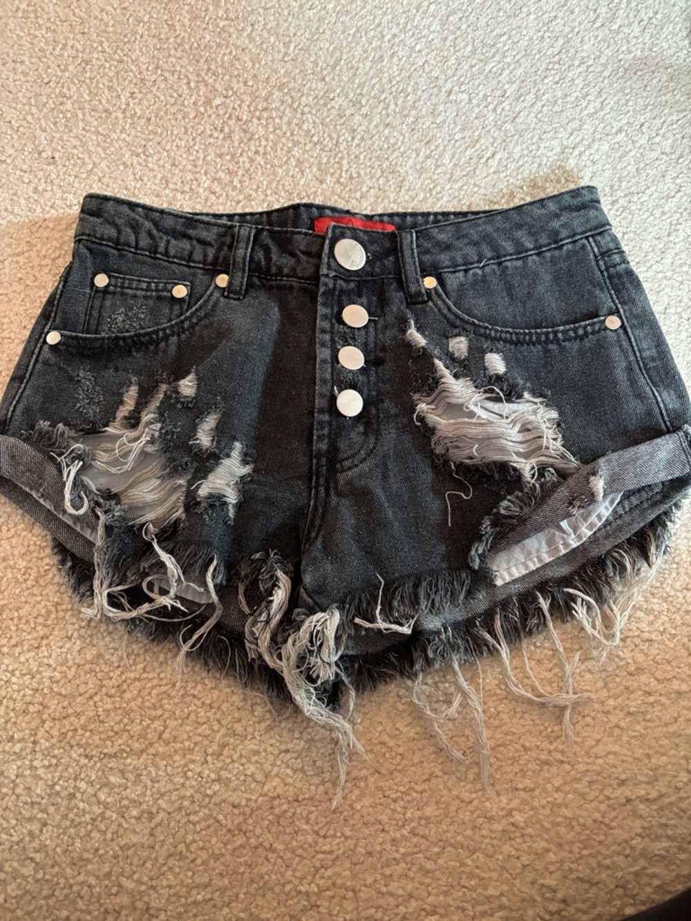 Signature8 Distressed Denim Shorts